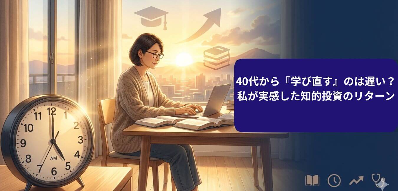 40代から『学び直す』のは遅い？ 医療職が実感した 知的投資のリターン 5年で人生が変わった実例